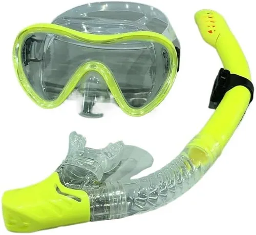 Vista 7 de Equipo de snorkel profesional de buceo para adultos, falda de silicona, gafas antivaho, gafas de natación, máscaras de buceo máscara de snorkel
