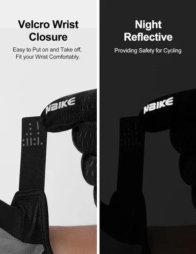 Vista 5 de INBIKE Guantes de ciclismo para bicicleta de carretera, guantes acolchados de gel con memoria para hombres y mujeres, guantes de ciclismo