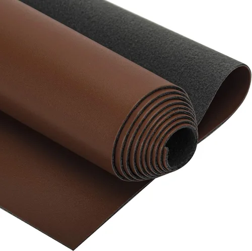 Vista 10 de Material de la tela de poliuretano, hojas de cuero sintético sintético de 0.047 in de grosor, 1 yarda, 54 x 36 pulgadas, perfectas para tapicería