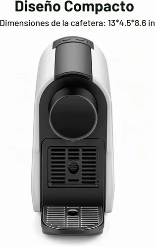 Vista 2 de beanglass Mini máquina de café expreso compatible con cápsulas NS Original Line, cafetera compacta de cápsulas con bomba de alta presión de 20