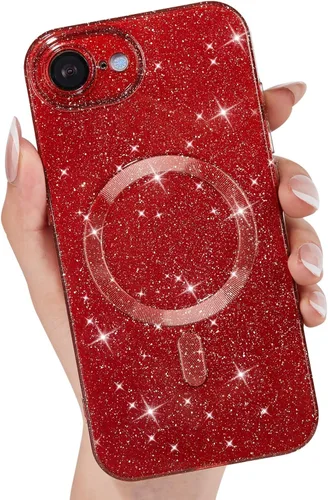 Vista 74 de LoeoeL Funda para iPhone 12 con Purpurina Compatible con Magsafe, Femenina Linda Brillante Magnética Mag Safe Bonita Funda para Teléfono