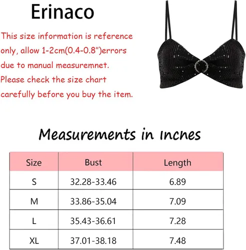 Vista 2 de Erinaco Camiseta corta reflectante metálica para mujer, camiseta sin mangas holográfica, estilo halter, camiseta sin mangas para festivales, rave