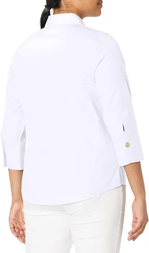 Vista 4 de Foxcroft - Camiseta de manga corta para mujer, sin hierro, sin necesidad de plancha