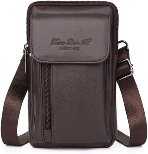 Vista 8 de Riñonera para cinturón para iPhone 14 13 12 11 Pro X Xs 8 7 Plus 6 6S Galaxy S9 S8 S7 S6 Edge Note5 Note4 A8 A8+ Funda de piel para teléfono