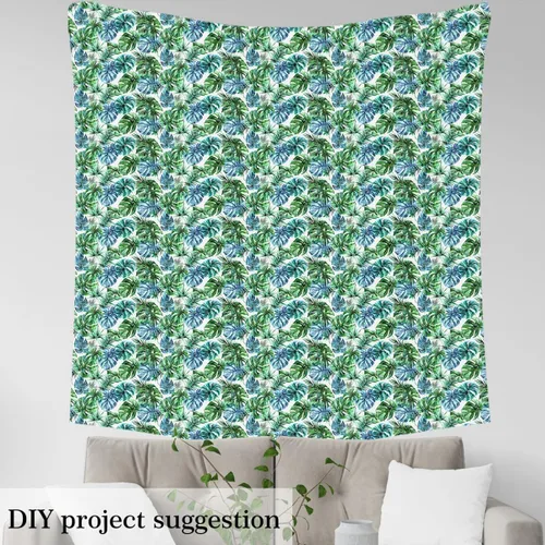 Vista 3 de Feelyou The Yard, tela de tapicería de hojas de palmera tropical por The Yard, tela decorativa hawaiana de verano para tapicería y proyectos