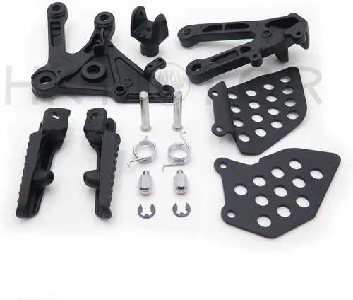 Vista 3 de HONGK - Soporte de clavijas de pie delantero negro compatible con Cbr600Rr 2003 2004 2005 2006 [B01C0STRSU]