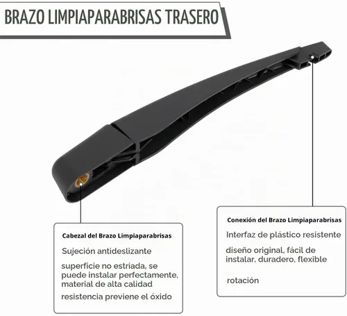 Vista 4 de Brazo y cuchilla del limpiaparabrisas trasero para Ford Edge, Lincoln
