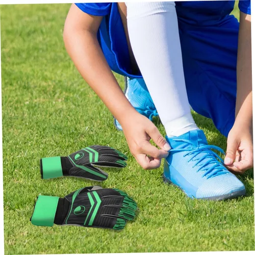 Vista 7 de GALPADA 1 par de guantes creativos de fútbol para mayor agarre y comodidad para jóvenes y adultos