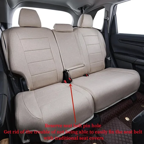 Vista 3 de Coverdram - Fundas de asiento personalizadas compatibles con modelos seleccionados de Nissan Sentra 2013, 2014, 2015, 2016, 2017, 2018 y 2019 Beige