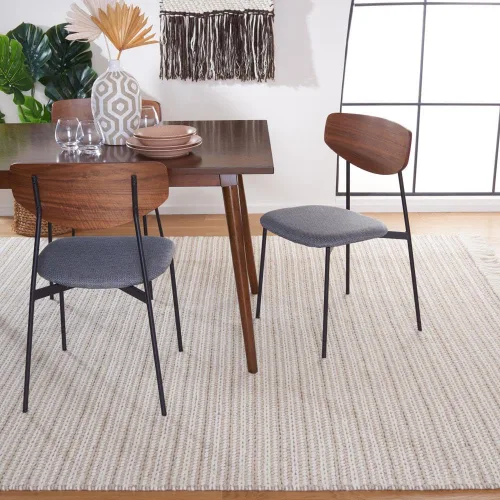 Vista 8 de SAFAVIEH Natura Collection - Alfombra de pasillo de 8 pies, color gris pardo y marfil, diseño moderno, ideal para zonas de alto tráfico en pasillo