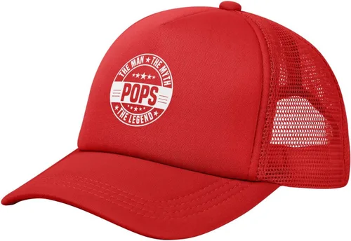 Vista 2 de Renzund Pops The Man The Myth The Legend Hat Funny Gift Baseball Cap for Men Women