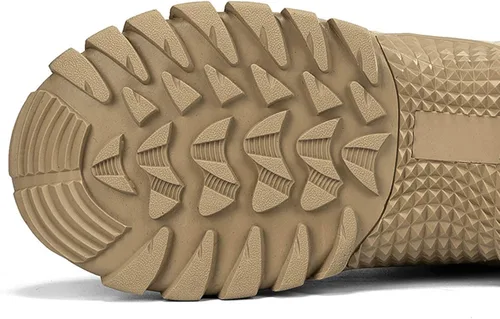 Vista 6 de Botas tácticas militares para hombre, ligeras, botas de combate para motocicleta, botas de trabajo, botas de desierto