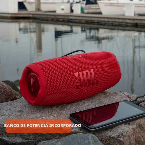 Vista 6 de JBL CHARGE 5 - Altavoz Bluetooth portátil con IP67 impermeable y carga USB, color negro