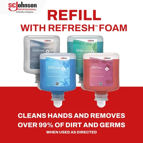 Vista 6 de DEB -AZU1L - DEB Refresh Azure FOAM Wash 33.8 fl oz Recambio, 6/CS