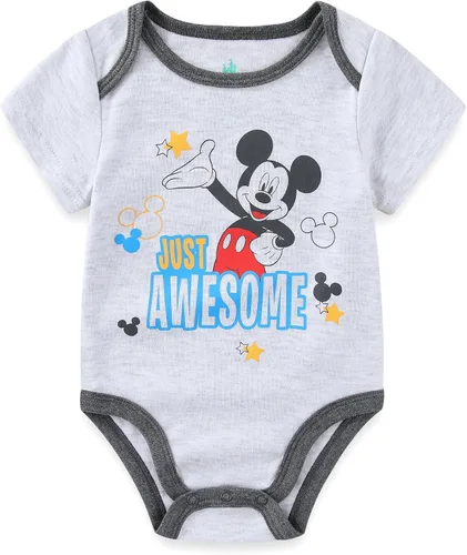 Vista 4 de Disney Mickey Mouse, Lion King y Winnie the Pooh Baby Boys Paquete de 5 mamelucos para recién nacidos y bebés
