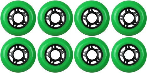 Vista 6 de TGM Skateboards Ruedas Inline Skate X8, 2.992 in, naranja, poliuretano, patrón sólido, hombres 8-13, unisex, adultos, patinadores en línea