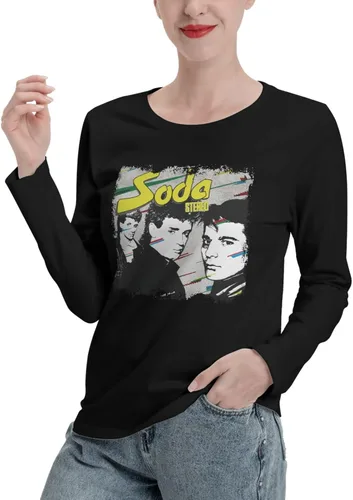 Vista 4 de Soda Stereo Soda Stereo Long Sleeve Womens Casual Loose Round Neckline Pullover