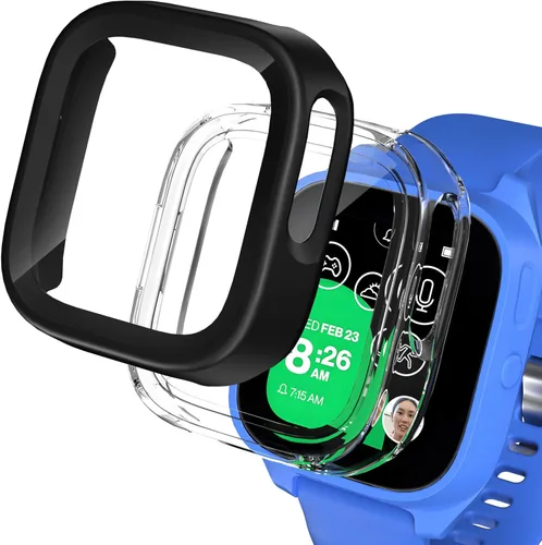 Vista 18 de Kuaguozhe Paquete de 2 fundas compatibles con Gizmo Watch 2, protector de pantalla para niños (paquete de 2), funda protectora general