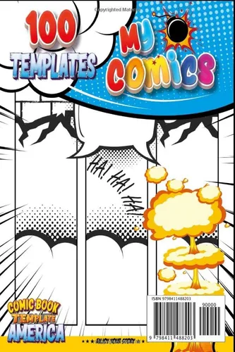 Vista 2 de Comic Book Strips Comic Car Activities For Kids Ages 4-8 Small Size Ideal For Camping, Trips, And Travels Comics Birthday Party Activities
