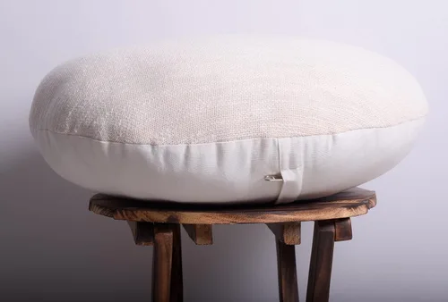 Vista 2 de Trade Star Funda de almohada india de 18 pulgadas, 100% algodón, redonda, estilo campestre, para sofá, decoración moderna para sala de estar