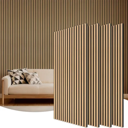 Vista 28 de TONOR Paneles de pared de madera para decoración de paredes interiores, paquete de 2 unidades de 47.2 x 23.6 pulgadas