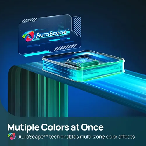 Vista 7 de Linkind - Tira de luces LED RGB de 10 pies, tira de luz inteligente que funciona con Alexa y Google Home, luces LED de cambio de color segmentadas