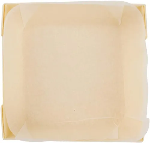 Vista 12 de Restaurantware Taipei - Moldes de madera para hornear de 3 onzas, 100 moldes desechables listos para horno, con forros de papel, recipientes
