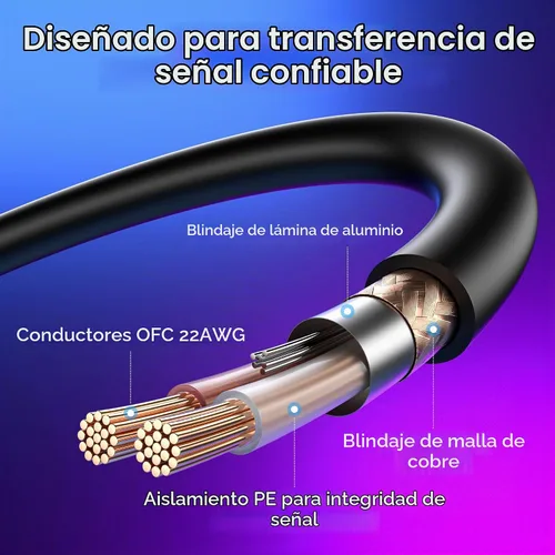 Vista 4 de Cable Matters Paquete de 2 cables de iluminación XLR DMX 22AWG de 3 pines