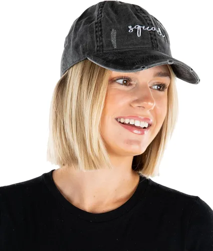 Vista 6 de Gorra de béisbol unisexual de algodón de perfil bajo para papá vintage desgastado Funky Junque