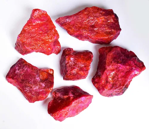 Vista 5 de Ramagems Madagascar - Rubí crudo natural sin cortar, piedra preciosa de hecho, certificado Ruby Manik, cristal curativo auténtico