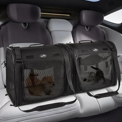 Vista 4 de Wakytu Transportador de mascotas 2 en 1 para gatos y perros, transportador
