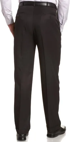 Vista 5 de Haggar Mynx Gabardine pantalón plisado con cintura ajustable, invisible, para hombre.