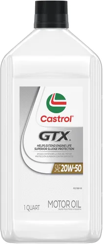 Vista 2 de Castrol GTX 20W-50 Aceite de motor convencional, 1 cuarto de galón, paquete de 6