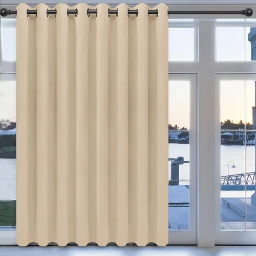 Vista 55 de Easy-Going - Cortinas opacas para dormitorio, aislamiento térmico sólido con ojales, cortinas de ventana para reducción de ruido, cortinas