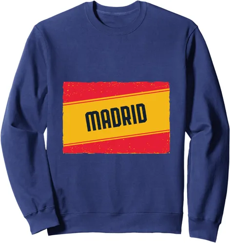 Vista 6 de España Spanish Flag Distressed Spain Madrid Sweatshirt