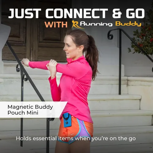 Vista 2 de Buddy Pouch" Mini – bolsa de almacenamiento personal magnética pequeña y conveniente, sin cinturón y ligera (3.5"L x 4"A)