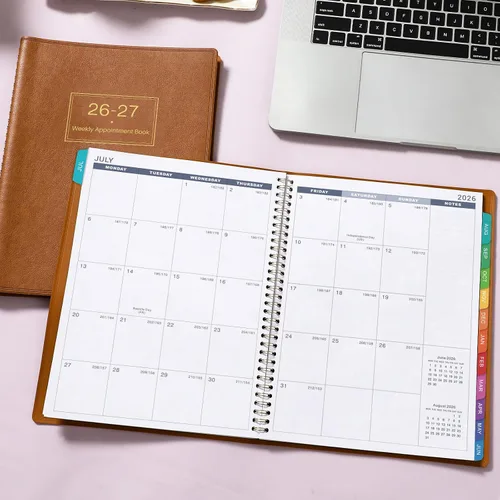 Vista 8 de Agenda y agenda de citas 2026-2027 – Agenda diaria grande por hora 2026-2027, julio 2026 a junio 2027, 8.5 x 11 pulgadas, agenda de citas