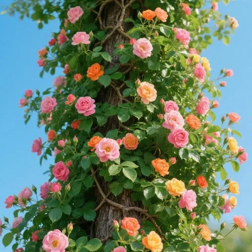 Vista 5 de 280 semillas de rosas de colores mixtos para plantar, variedad de rosas perennes para escalada y arbusto, semillas de flores tradicionales sin OMG