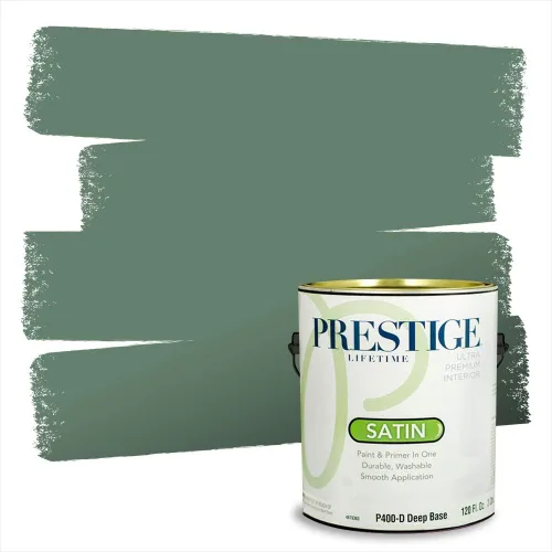 Vista 161 de Prestige Paints - 2 en 1, pintura base y pintura de exterior, E100-N-735BM