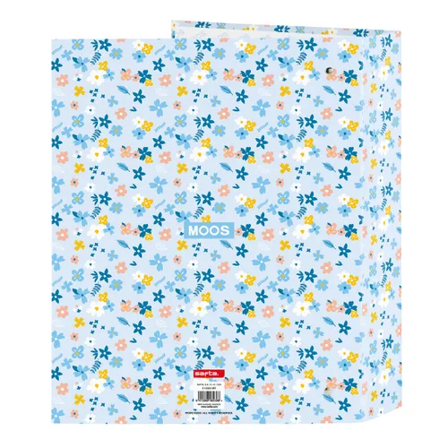 Vista 3 de Carpeta de anillas Moos Lovely Azul A4 27 x 33 x 6 cm