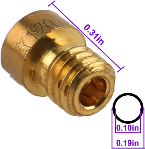 Vista 3 de Carbhub 10 piezas de carburador principal con 10 piezas Slow & Pilot Jet para PWK Keihin OKO CVK se adapta a scooters chinos, ATV, karts con motor