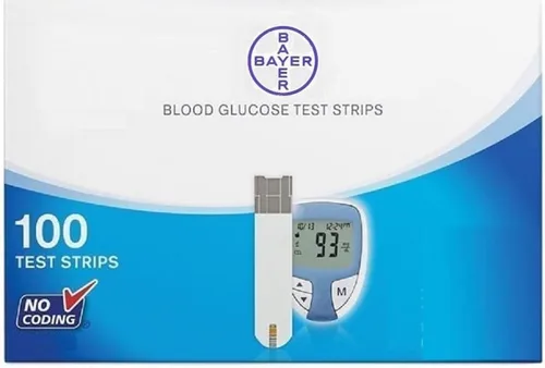 Vista 5 de Generic Tiras compatibles para monitores de glucosa Bayer, 100 Ct