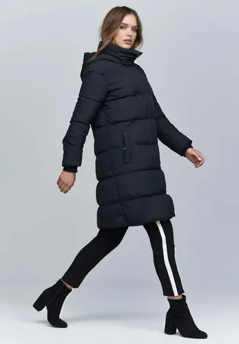 Vista 3 de Ellos Acolchado largo con capucha para mujer, talla grande