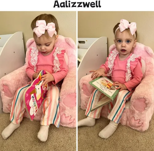 Vista 3 de Aalizzwell Conjunto de pantalones anchos de otoño para niñas recién nacidas