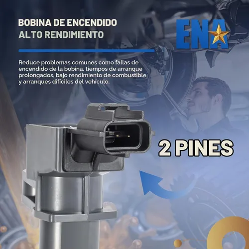 Vista 4 de ENA Juego de 6 bobinas de encendido compatibles con Dodge Jeep Mitsubishi Aspen Dakota Durango Ram 1500 Nitro Cherokee Commander Liberty Raider 3.7L