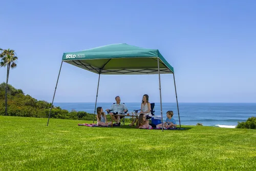 Vista 3 de Quik Shade Solo Steel - Toldo de pierna inclinada de 11 x 11 pies