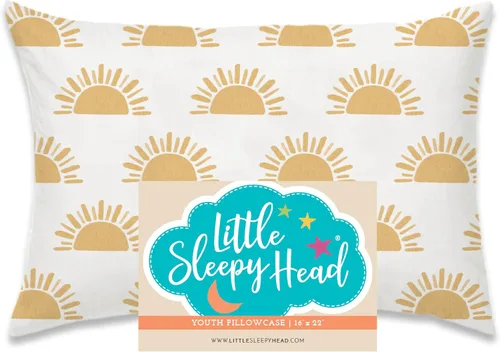 Vista 68 de Funda de almohada para jóvenes Little Sleepy Head - 100% funda de almohada de algodón y hipoalergénica - Funda de almohada envolvente de ajuste