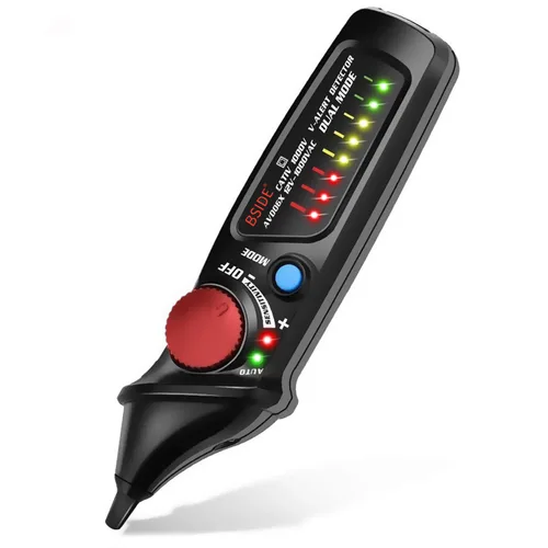 Vista 13 de BSIDE Probador de voltaje recargable Detector de voltaje sin contacto con medición de voltaje de CA en contacto, probador de temperatura ambiental