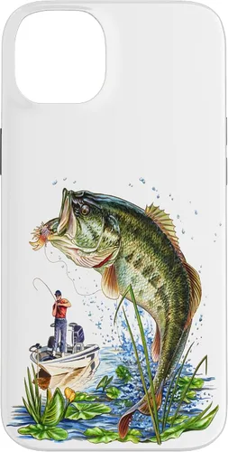Vista 15 de Fishing Graphic Large Mouth Bass Fish - Fisherman Case for iPhone 17