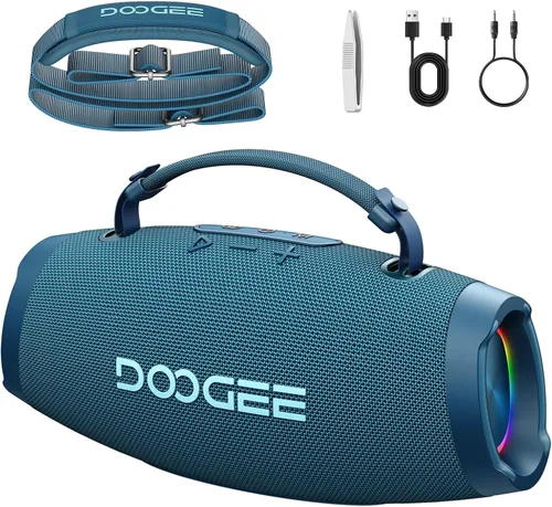 Vista 12 de Wild Boom - Altavoz Bluetooth portátil con luces RGB, color negro
